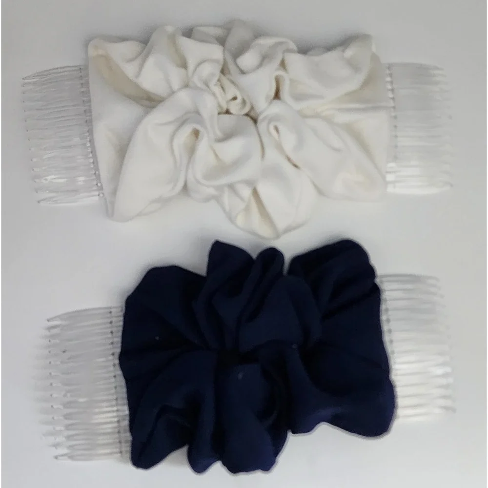 Hair Comb Set Womens Multicolor Vintage 90s Y2K 8pc Bundle Scrunchie EUC